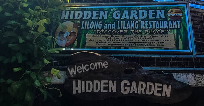 hidden garden restaurant vigan city