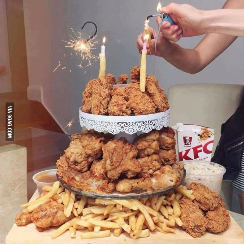 Fried Chicken Cake